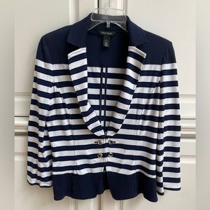 White House Black Market Navy Sailor Blazer Jacket